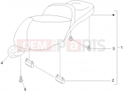 PIAGGIO BV 500 ( USA / CA ) Saddle/seats
