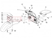 PIAGGIO BV 500 ( USA / CA ) Wheel huosing - Mudguard