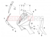 PIAGGIO BV 500 ( USA / CA ) Front shield
