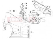 Handlebars coverages - Piaggio BV 500 Tourer ( USA / CA ) 2008