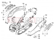 Side cover - Spoiler - Piaggio BV 500 Tourer ( USA / CA ) 2008