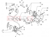 PIAGGIO Carnaby 200 Brakes pipes - Calipers