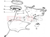 PIAGGIO Diesis 100 Handlebars component parts-Instrument unit
