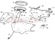 PIAGGIO Diesis 50 Handlebars component parts