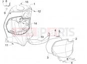 PIAGGIO Fly 100 Front glove-box - Knee-guard panel