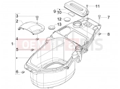 PIAGGIO Fly 100 Helmet huosing - Undersaddle