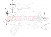 PIAGGIO Fly 100 Plates - Emblems