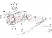 PIAGGIO Fly 125 Crankcase cover - Crankcase cooling