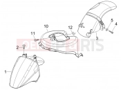 PIAGGIO Fly 125  Wheel huosing - Mudguard