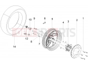 PIAGGIO Fly 125 4T/3V ie Rear wheel
