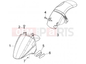 PIAGGIO Fly 150 (U.S.A.) Front and rear mudguard