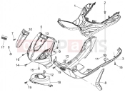 PIAGGIO Fly 150 (U.S.A.) Front shield-foot board-spoiler