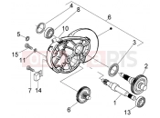PIAGGIO Fly 150 (U.S.A.) Rear wheel shaft