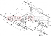PIAGGIO motorfelfüggesztés