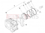 PIAGGIO Fly 150 Cylinder-piston-wrist pin unit