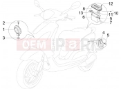 kezelőszervek - akkumulátor - Piaggio Fly 50 2T 2012