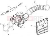 PIAGGIO Fly 50 4T Carburettor, assembly - Union pipe
