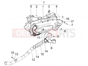PIAGGIO Fly 50 4T Crankcase cover - Crankcase cooling