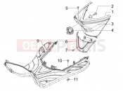 PIAGGIO Fly 50 4T Central cover - Footrests