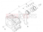 PIAGGIO Fly 50 4T 4V Cylinder-piston-wrist pin unit