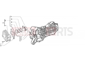 PIAGGIO Cylinder-piston-wrist pin, assy