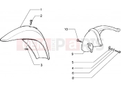 PIAGGIO Front and rear mudguard