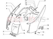 PIAGGIO Side covers-Rear protection