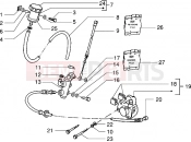 PIAGGIO Front brake cylinder-Brake caliper (disk brake version)