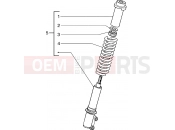 PIAGGIO Hexagon 125 Front shock absorber