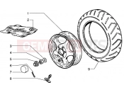 PIAGGIO Hexagon 150 Rear wheel