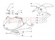 PIAGGIO Hexagon LX Front mudguard-Rear mudguard