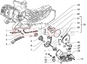 PIAGGIO Liberty 125 Pump group - Oil pan