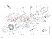 DUCATI 2008 Superbike 1098 S GENERATOR COVER - WATER PUMP » COOLING SYSTEM