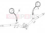 Driving mirror/s - Piaggio Liberty 125 4T 2V 2012