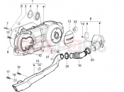 Crankcase cover - Crankcase cooling - Piaggio Liberty 125 2008