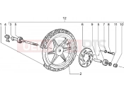 PIAGGIO Liberty 125 La Poste Front wheel