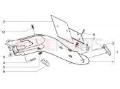 PIAGGIO Liberty 125 La Poste Rear mudguard