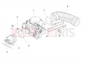 Carburettor, assembly - Union pipe - Piaggio Liberty 150 2011