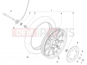 Front wheel - Piaggio Liberty 150 2011