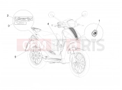 Plates - Emblems - Piaggio Liberty 150 2011