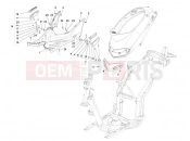 PIAGGIO Liberty 150 Central cover - Footrests