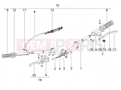 Handlebars - Master cil. - Piaggio Liberty 200 2007