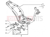 Chasis - central stand - Piaggio Liberty 50 2T RST