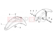 Front and rear mudguard - Piaggio Liberty 50 2T RST