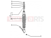 Rear damper - Piaggio Liberty 50 2T RST