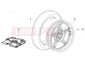 Rear wheel - Piaggio Liberty 50 2T RST