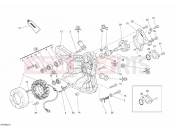 DUCATI 2008 Superbike 1098 S Tricolore GENERATOR COVER - WATER PUMP » COOLING SYSTEM