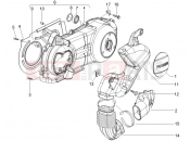 PIAGGIO MP3 125 Crankcase cover - Crankcase cooling
