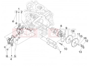 PIAGGIO MP3 125 Hibrid Rocking levers support unit
