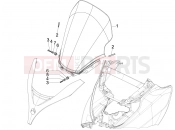 PIAGGIO MP3 125 Hibrid Windshield - Glass
